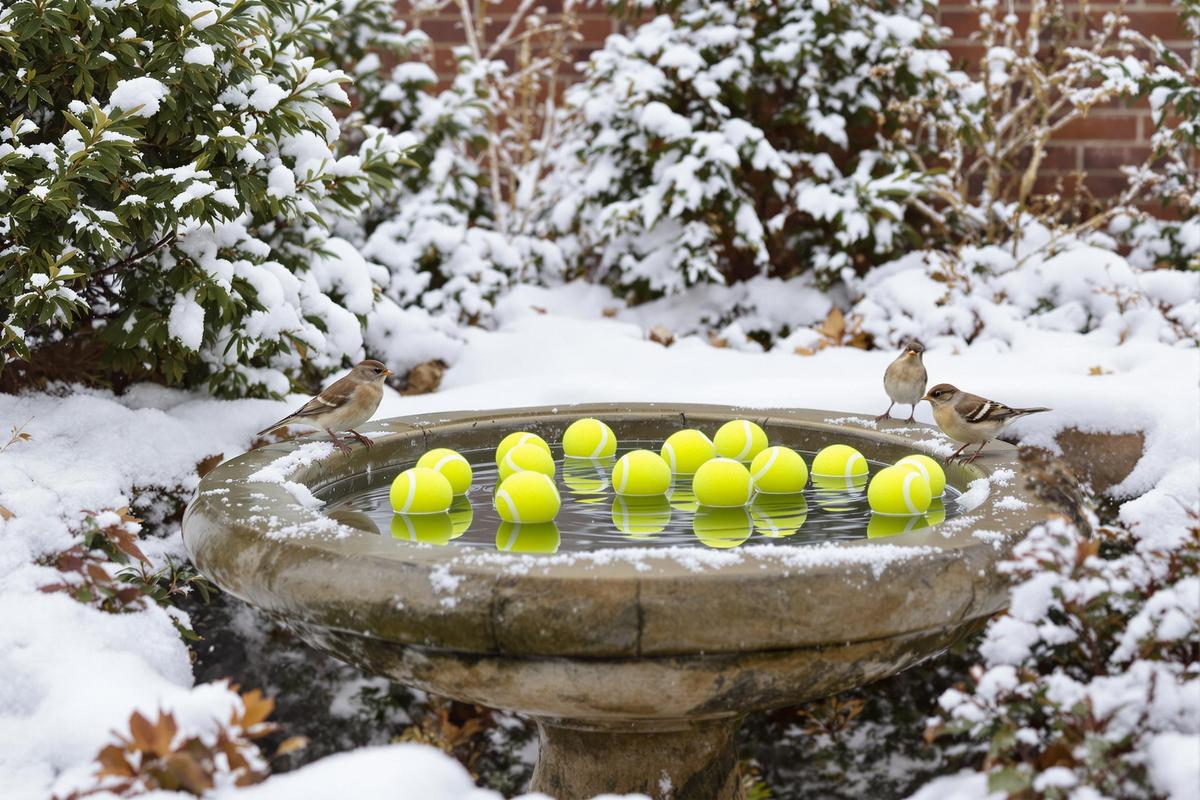Balles de tennis dans le jardin : l'astuce insolite pour sauver la faune en hiver - mouvement-metropole.fr